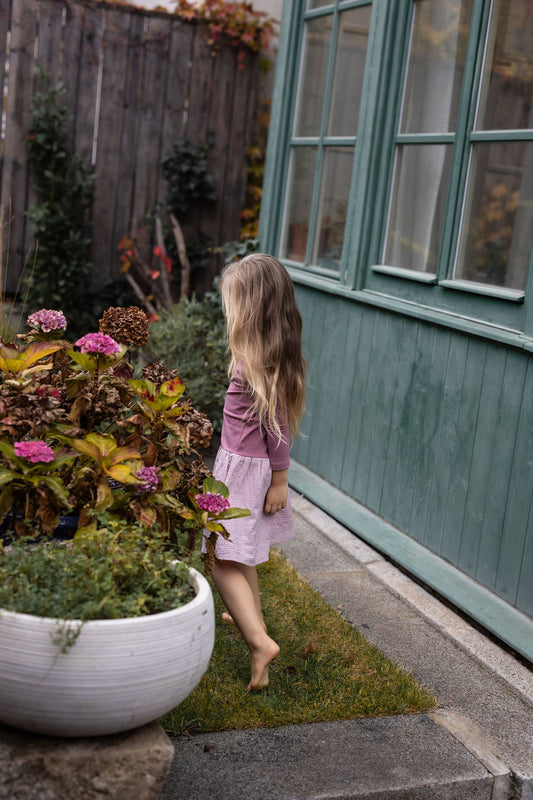 divci-saty-uplet-muselin-3/4-rukav-jednoduchost-styl-pro-kazde-rocni-obdobi-vecere-k-mori-elegantni-zlate-tecky-ruzova