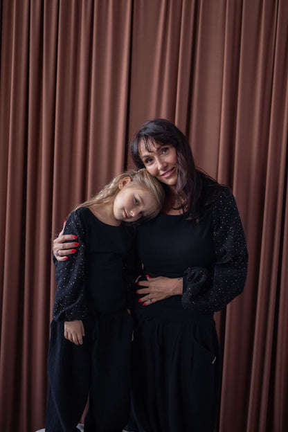 Dívčí halenka z mušelínu a úpletu - Andromeda