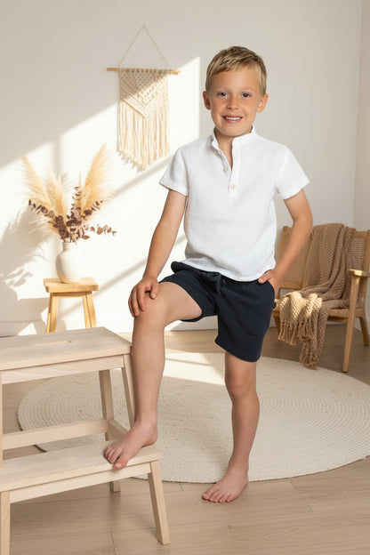 Chlapecké kraťasy z mušelínu - Allone