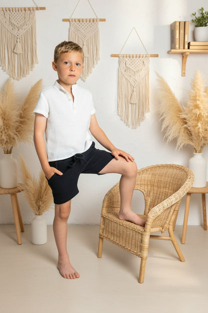 Chlapecké kraťasy z mušelínu - Allone