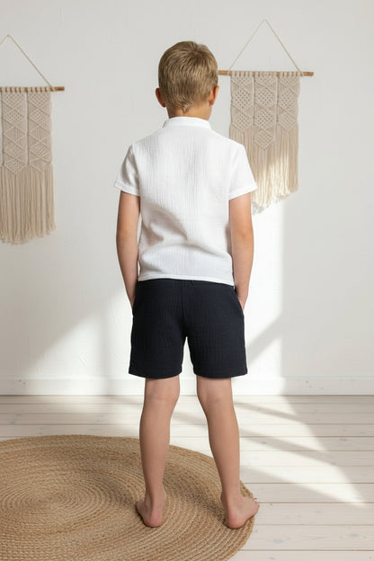 Chlapecké kraťasy z mušelínu - Allone