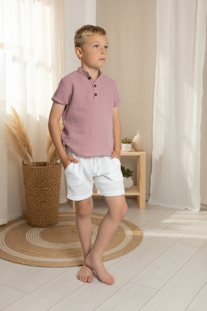 Chlapecké kraťasy z mušelínu - Allone