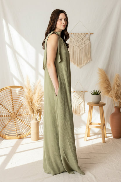 Dámské šaty z mušelínu ,na jedno rameno -Allie