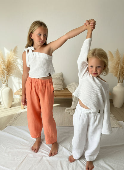 Top s dlouhymi rukavy, Lehkost, elegance .volnost , muselin