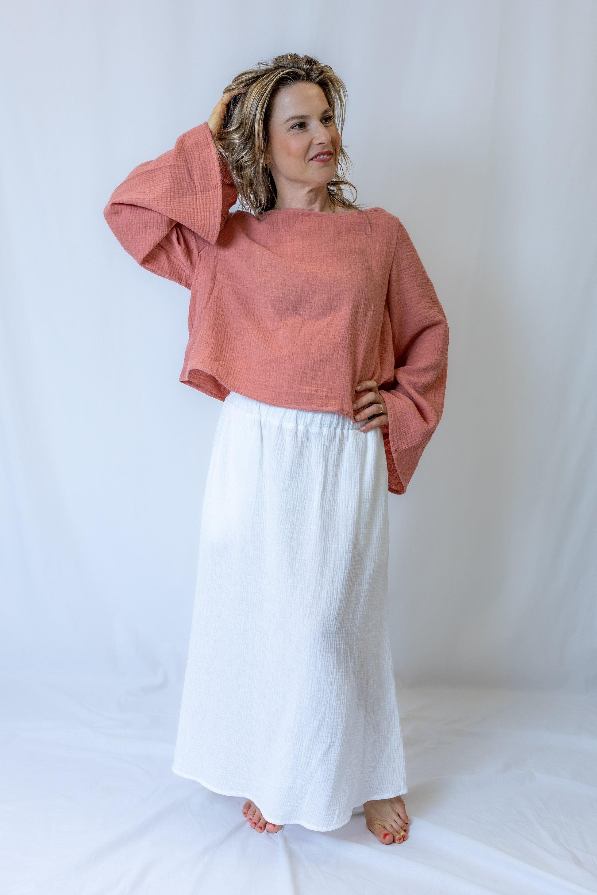 prodysny muselin, siroke rukavy, lehkost, elegance, styl