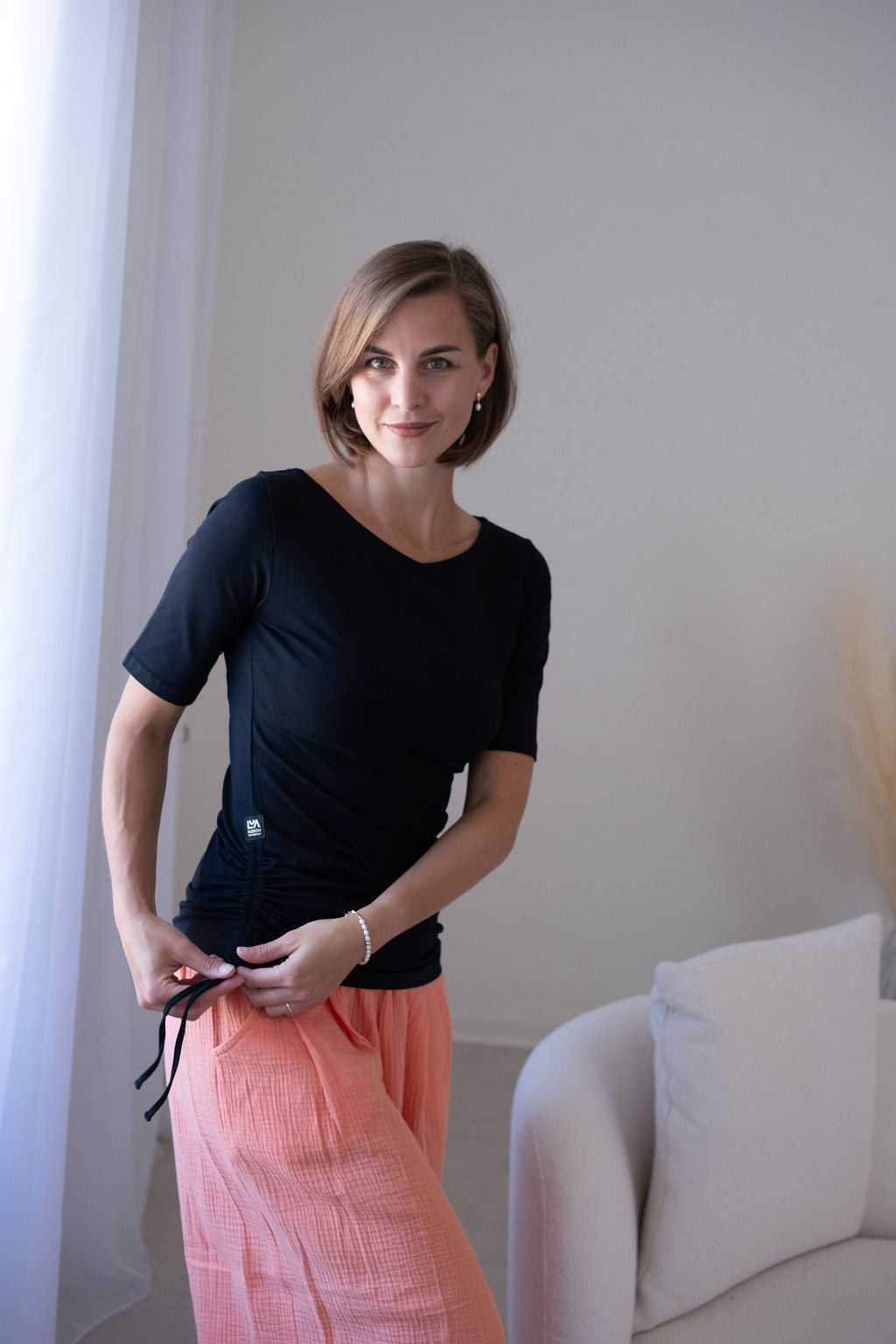 Dámské tričko s krátkým rukávem -Bella