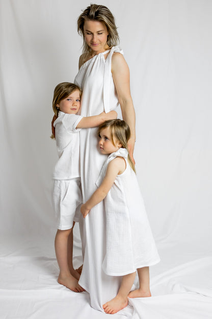 Dámské šaty z mušelínu ,na jedno rameno -Allie