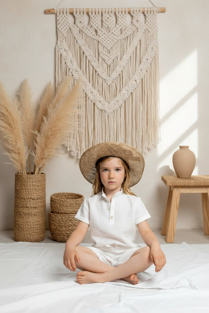 Dívčí polo košile z mušelínu - Alex