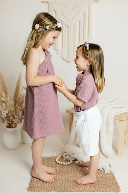 Dívčí polo košile z mušelínu - Alex