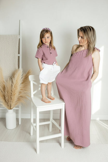 Dívčí polo košile z mušelínu - Alex