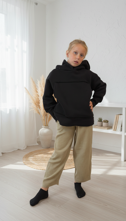 Dívčí balonové kalhoty z mušelínu -Anturio