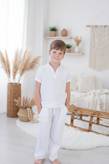 chlapecke-balonove-kalhoty-pohodli- styl-volnost-v- jednom- lehky- mušelín-Jsou -vzdušné-neomezují-se- v -pohybbu-elegantní-střihu-do -města- na víkendovou pohodu-Ležérní vzhled-
Elastický- pas -pro -maximální pohodlí-Ideální -na -jaro- léto- i -teplé -podzimní-dny-bila