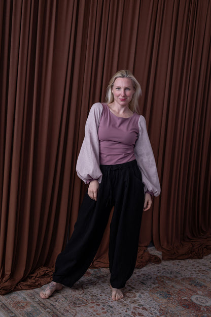 damska-elegantni-halena-muselin-uplet-balonove-rukavy-do-prace-na-veceri-vylety-pohoda-zlate-tecky-ruzova