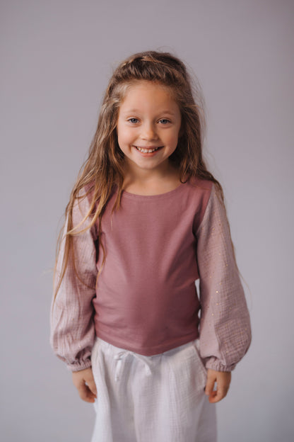 divci-elegantni-halena-muselin-uplet-balonove-rukavy-do-skolky.skoly-na-party -vylety-pohoda-zlate-tecky-ruzova