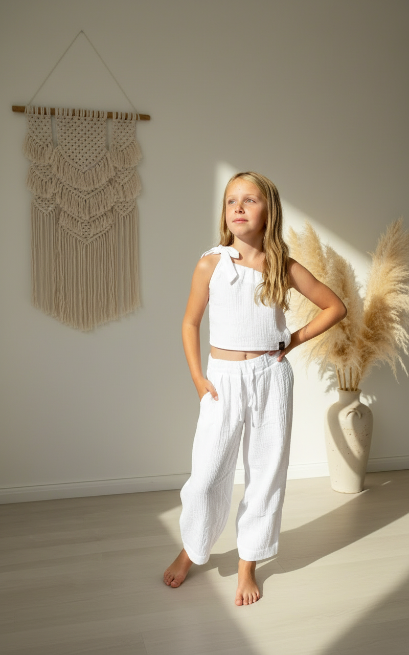 divci-kalhoty-lezerni-vzhled-elasticky-pas-jemny-prodysny-vzdusne-bila