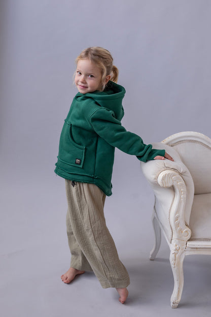 divci-mikina-pocesana-teplakovina-s-kapuci-kapsa-klokan-zelena