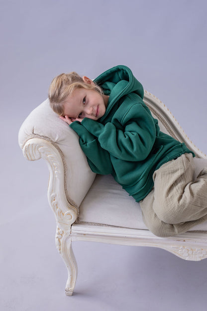 divci-mikina-pocesana-teplakovina-s-kapuci-kapsa-klokan-zelena