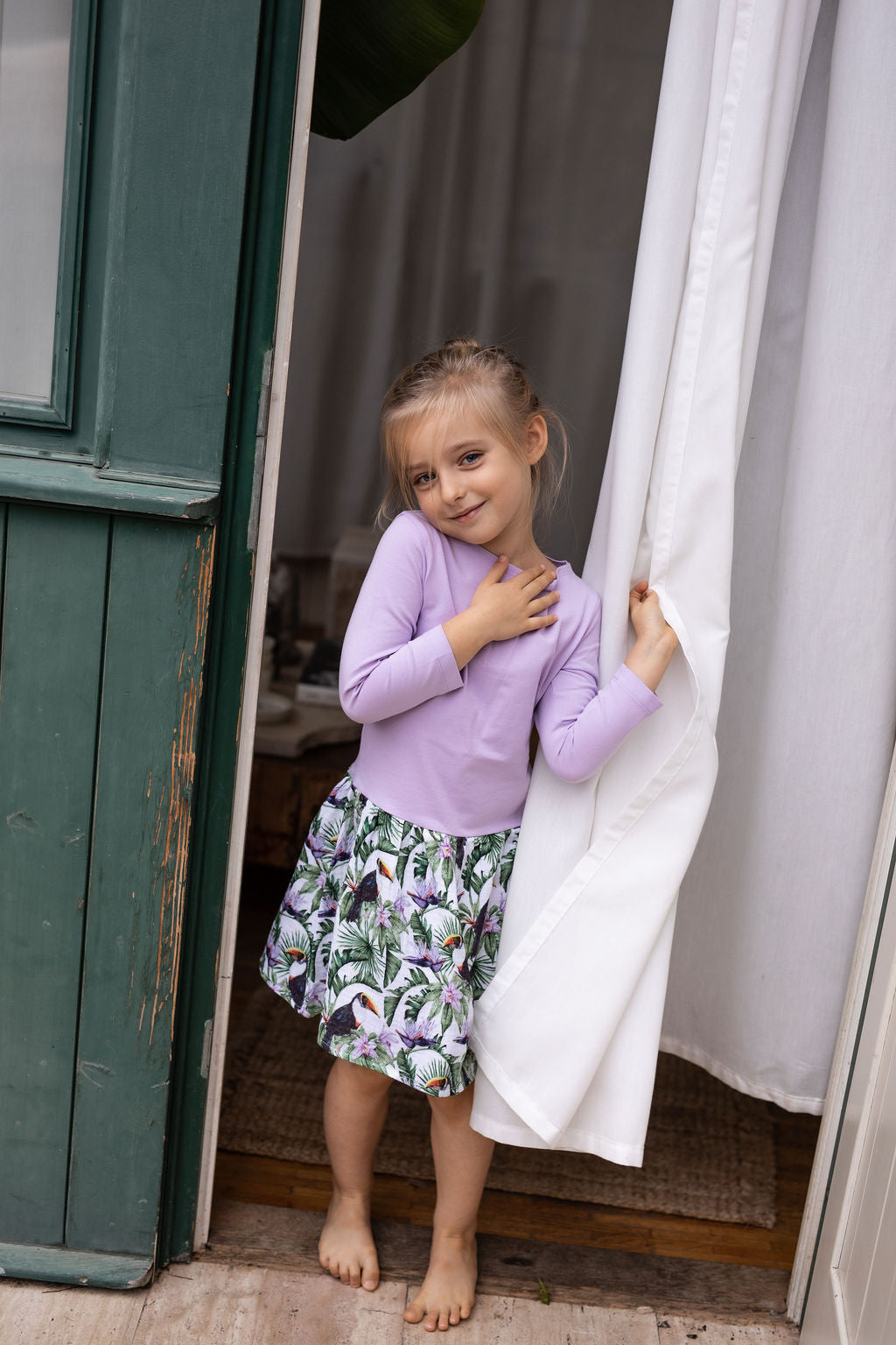 divci-saty-uplet-muselin-3/4-rukav-jednoduchost-styl-pro-kazde-rocni-obdobi-vecere-k-mori-elegantni-tukani