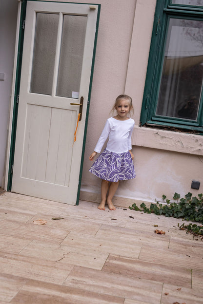 divci-saty-uplet-muselin-3/4-rukav-jednoduchost-styl-pro-kazde-rocni-obdobi-vecere-k-mori-elegantni-fialovy-abstract