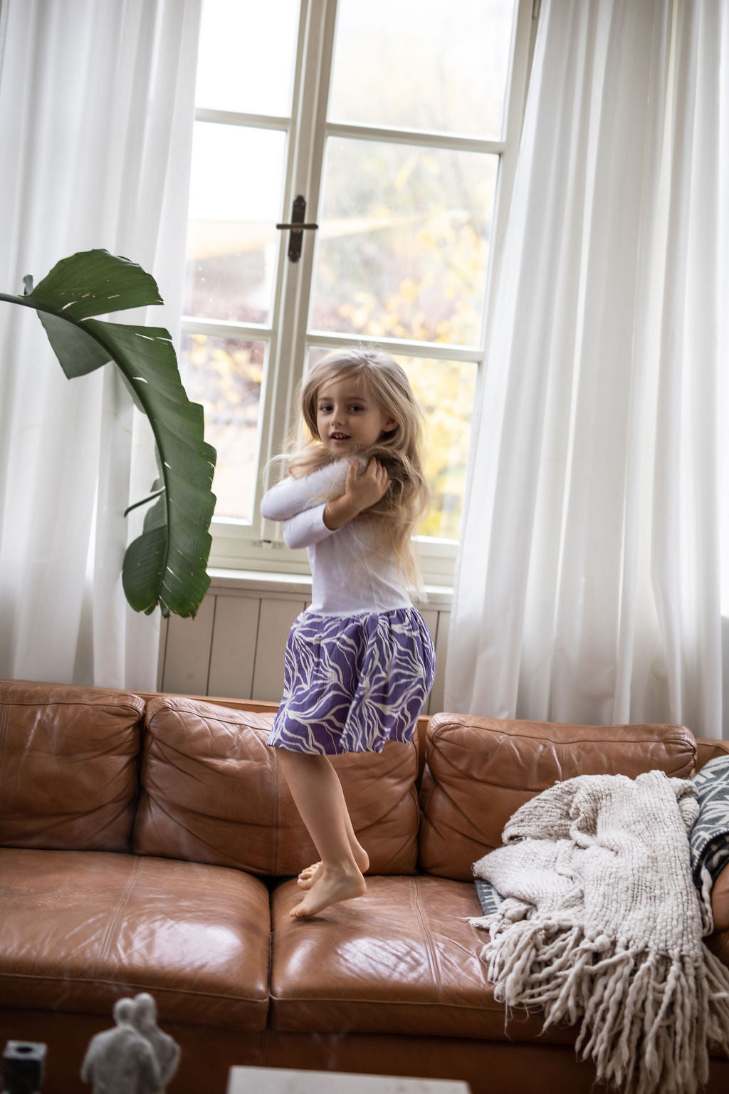 divci-saty-uplet-muselin-3/4-rukav-jednoduchost-styl-pro-kazde-rocni-obdobi-vecere-k-mori-elegantni-fialovy-abstract