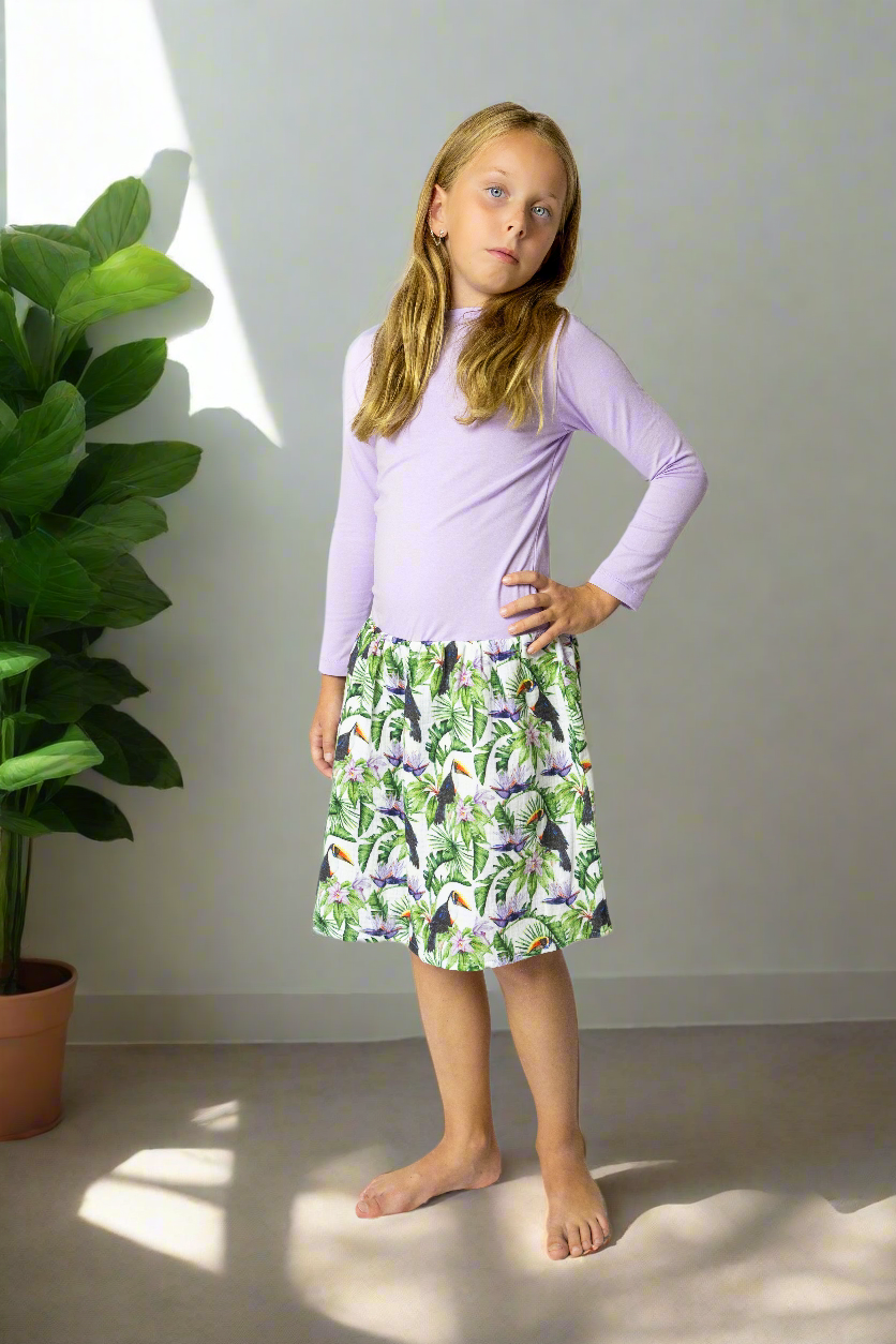 divci-saty-uplet-muselin-3/4-rukav-jednoduchost-styl-pro-kazde-rocni-obdobi-vecere-k-mori-elegantni-tukani