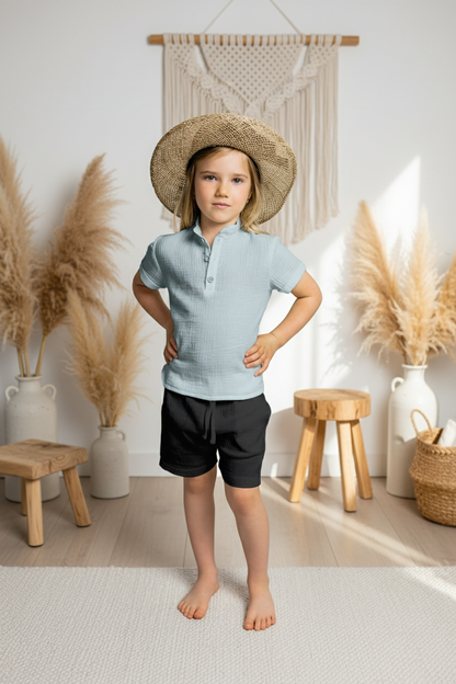 Dívčí polo košile z mušelínu - Alex