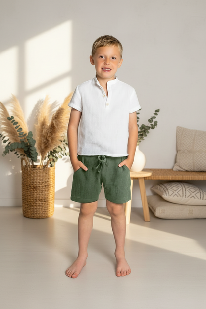 Chlapecké kraťasy z mušelínu - Allone