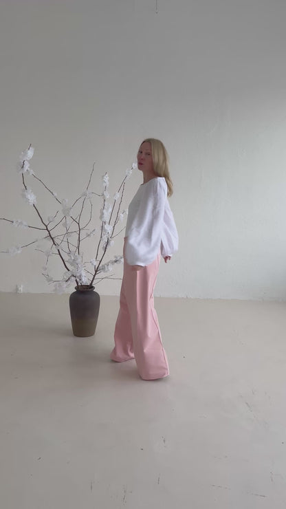 Dámské kalhoty rovné s pukem - Amaral