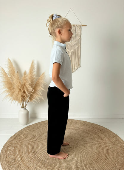 Dívčí polo košile z mušelínu - Alex