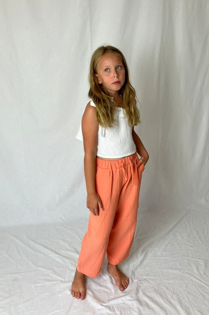 Dívčí top z mušelínu, na jedno rameno -Alis