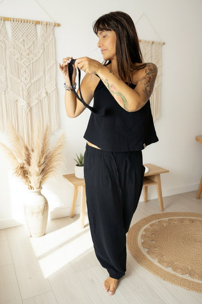 Dámský top z mušelínu, na jedno rameno -Alis