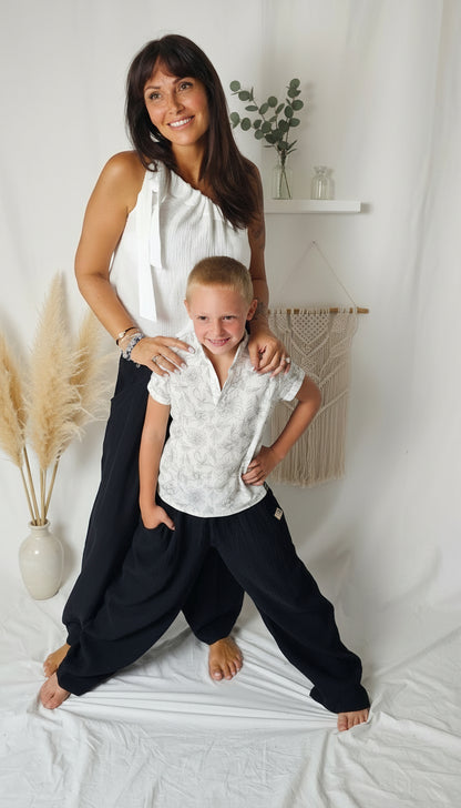 Dámský top z mušelínu, na jedno rameno -Alis