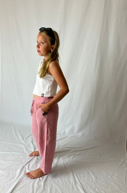 Dívčí top z mušelínu, na jedno rameno -Alis