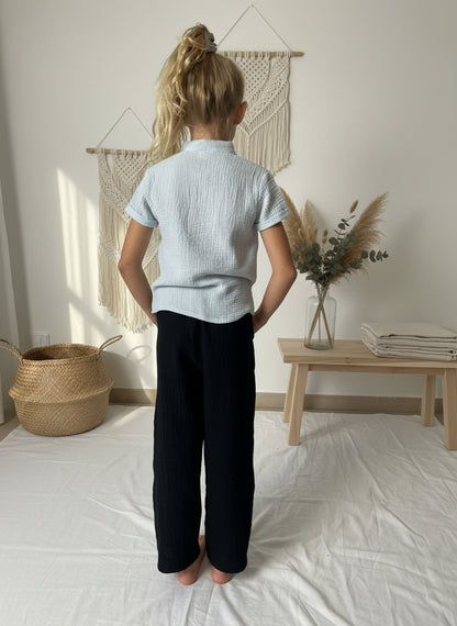 Dívčí polo košile z mušelínu - Alex