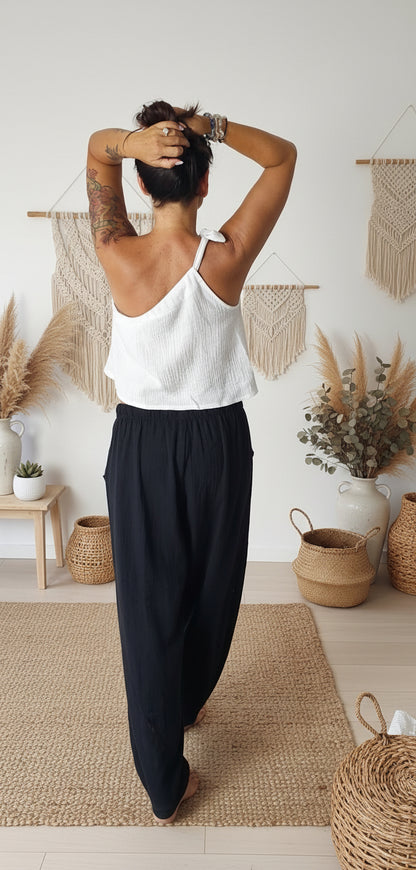 Dámský top z mušelínu, na jedno rameno -Alis