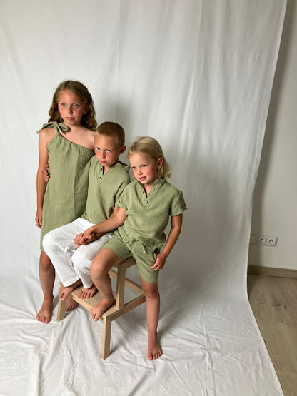 Dívčí polo košile z mušelínu - Alex